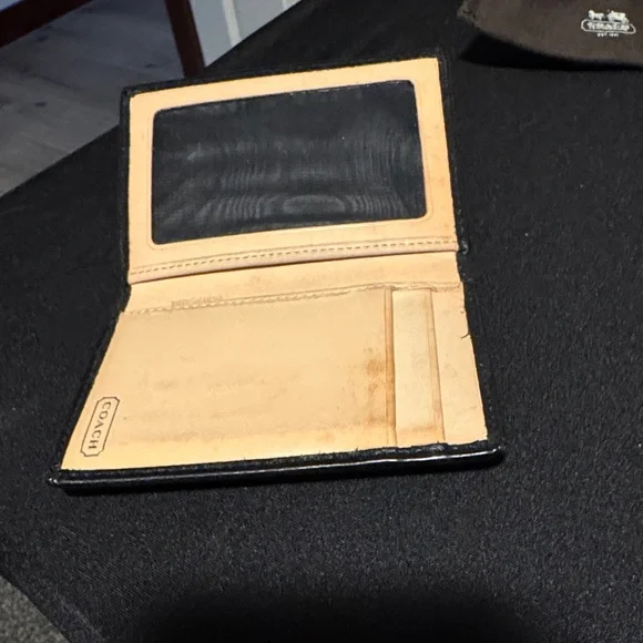 Coach Black Leather Card Holder - Picture 4 of 6